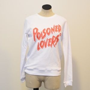 Zoe Karssen Y2k Vibe Poisoned Lovers Graphic Pullover Sweater